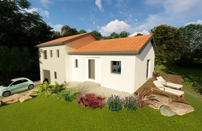 Maison neuve 3 chambres sur son terrain de 515m² dans la commune recherchée de St Héand, à quelques minutes de L'Etrat, Loire. — photo 2