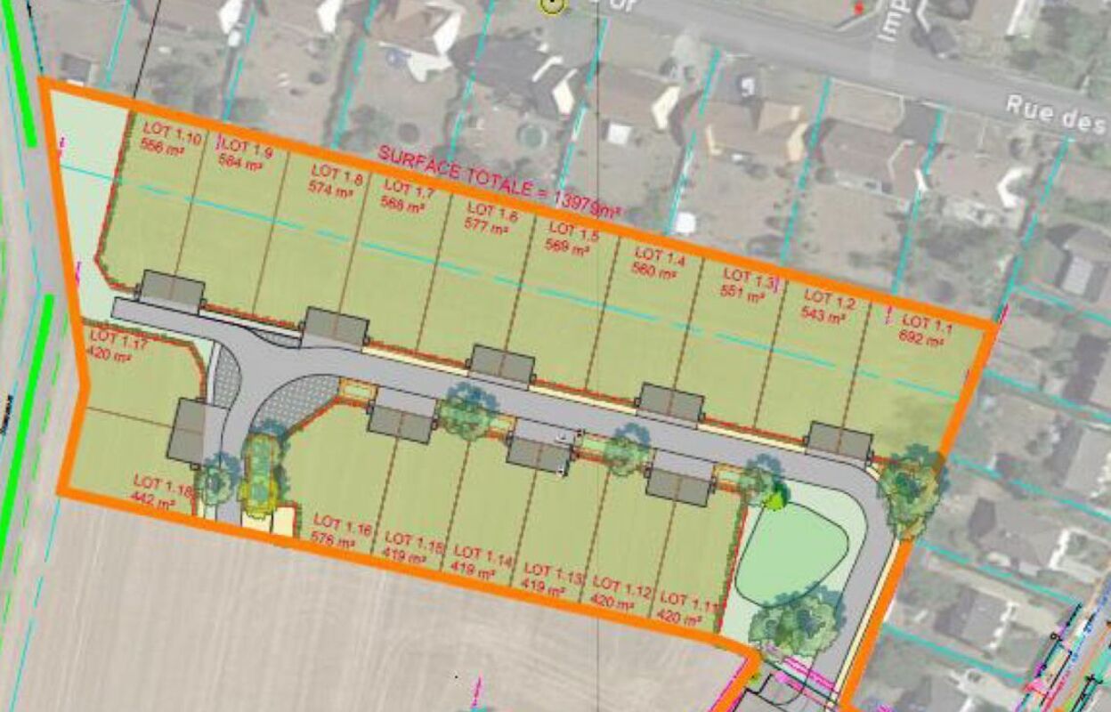 terrain 420 m2 à construire à Bailleau-l'Évêque (28300)