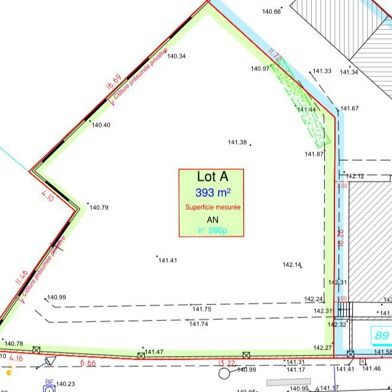 Terrain à construire 393 m²