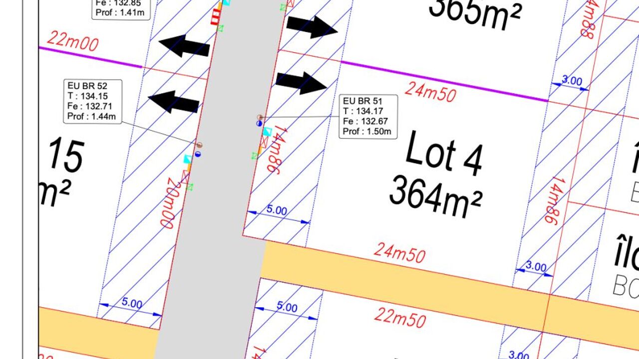 terrain 334 m2 à construire à Dreux (28100)