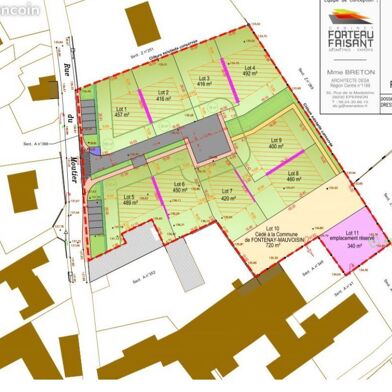 Terrain à construire 450 m²