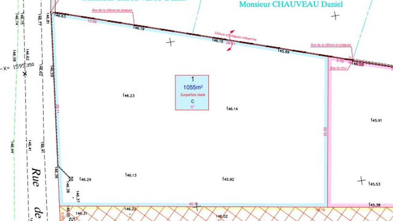 terrain 1080 m2 à construire à Soulaires (28130)