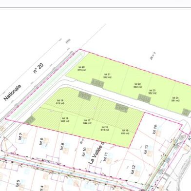 Terrain à construire 575 m²