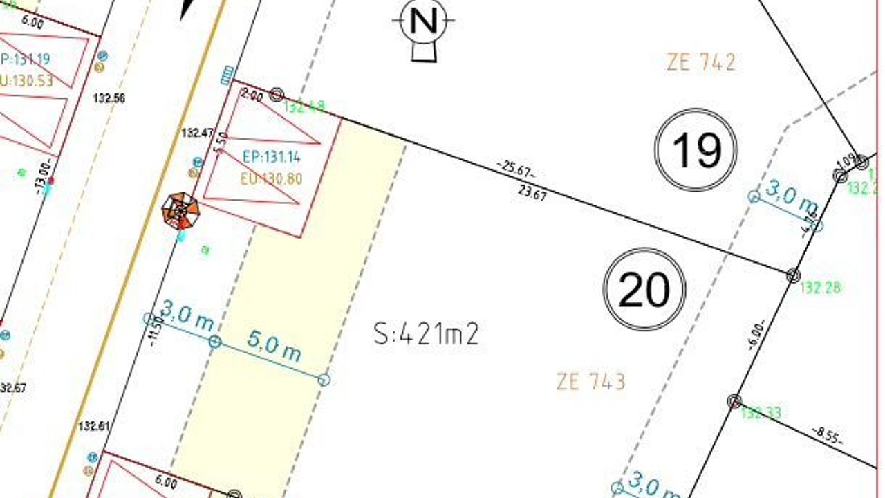 terrain 421 m2 à construire à Nogent-le-Roi (28210)