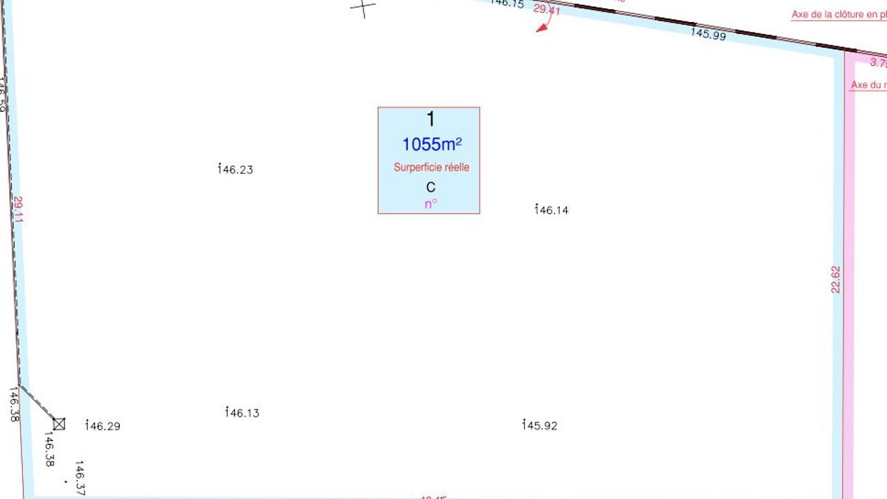 terrain 1055 m2 à construire à Soulaires (28130)