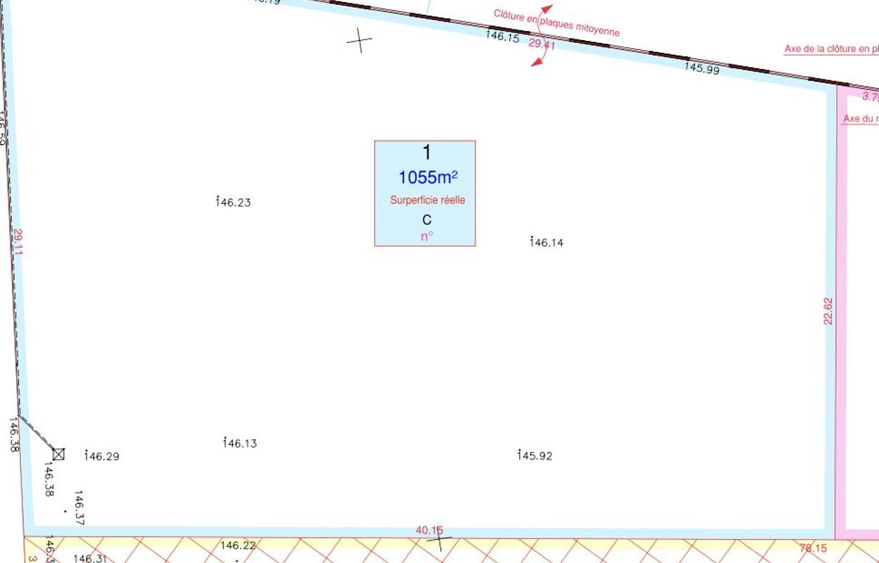 terrain 1055 m2 à construire à Soulaires (28130)