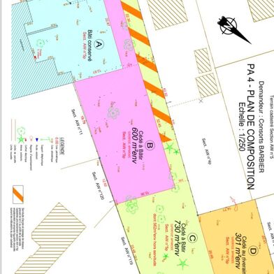 Terrain à construire 600 m²