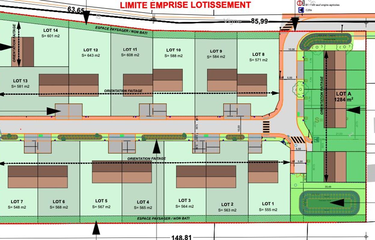 terrain 555 m2 à construire à Ouarville (28150)