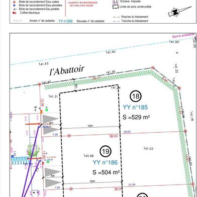 Terrain à construire 527 m²