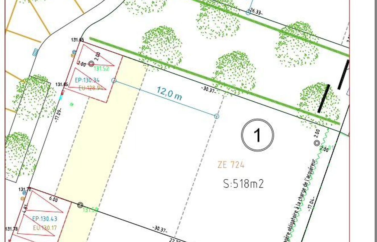 terrain 518 m2 à construire à Nogent-le-Roi (28210)