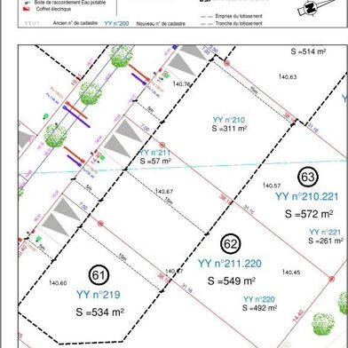 Terrain à construire 547 m²