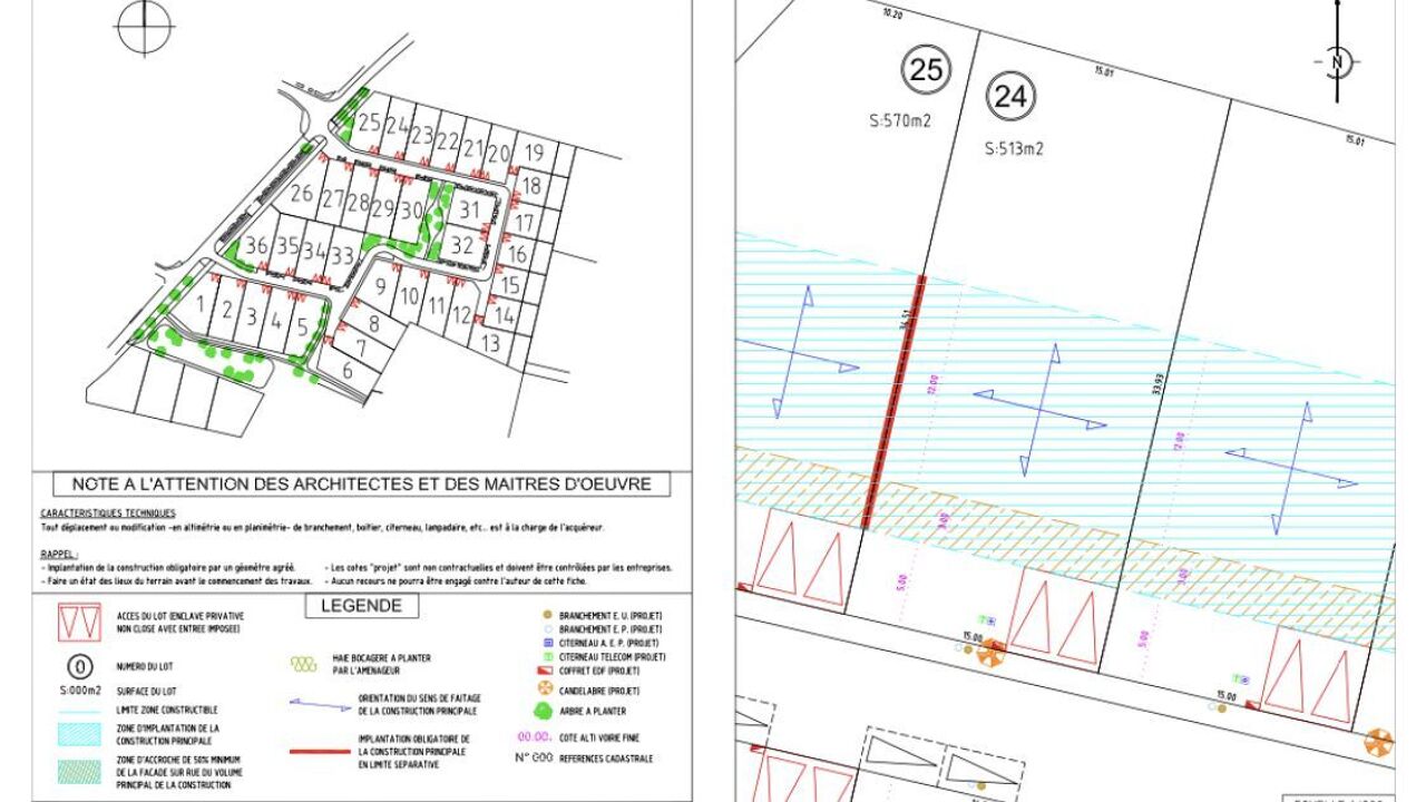 terrain 513 m2 à construire à Chartres (28000)