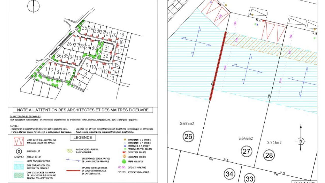 terrain 546 m2 à construire à Chartres (28000)