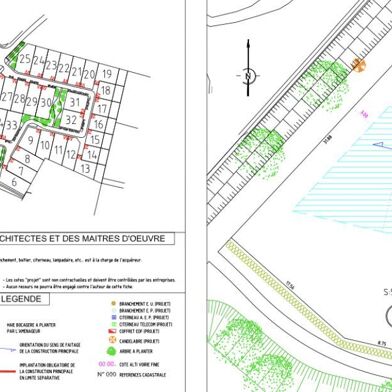 Terrain à construire 586 m²