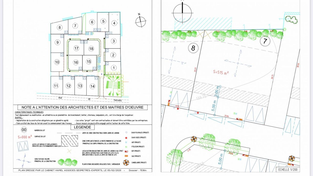 terrain 515 m2 à construire à Chartres (28000)