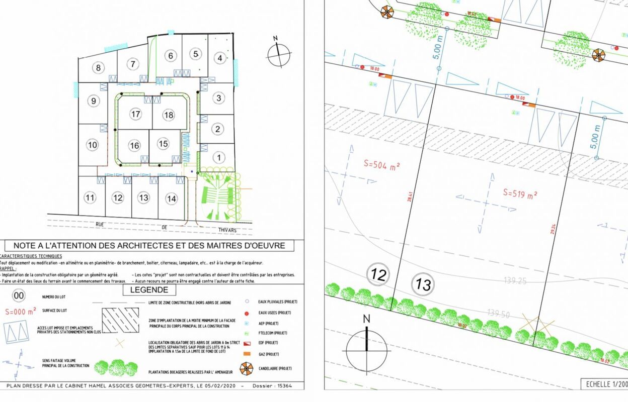 terrain 519 m2 à construire à Chartres (28000)