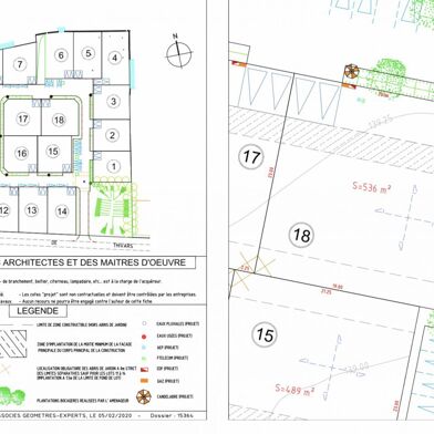 Terrain à construire 536 m²