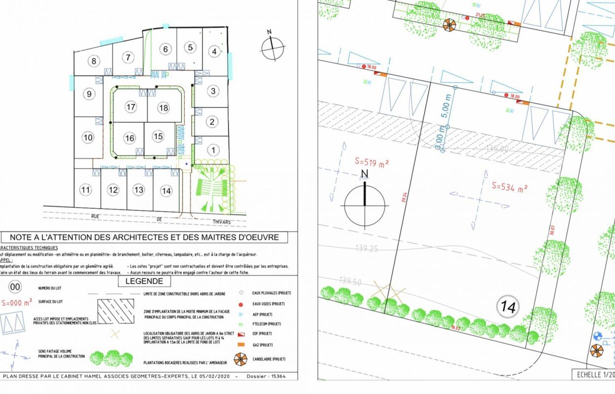 terrain 534 m2 à construire à Chartres (28000)