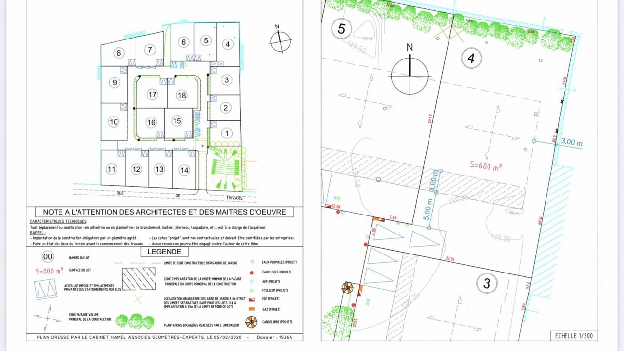 terrain 600 m2 à construire à Chartres (28000)