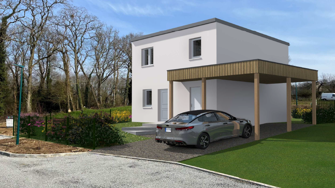 maison 87 m2 à construire à Meucon (56890)