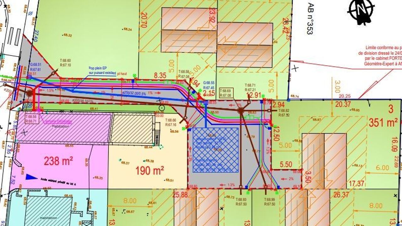 terrain 357 m2 à construire à Oulins (28260)