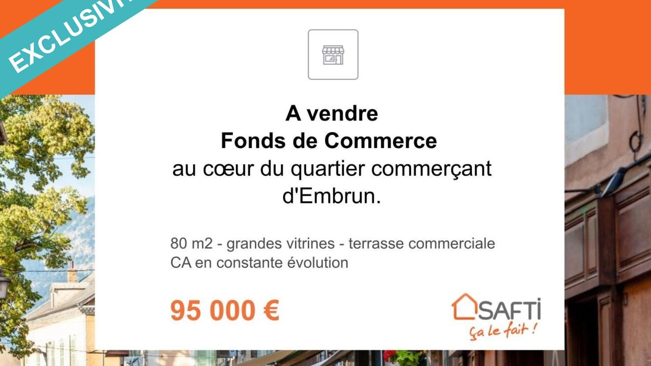 commerce 2 pièces 80 m2 à vendre à Embrun (05200)