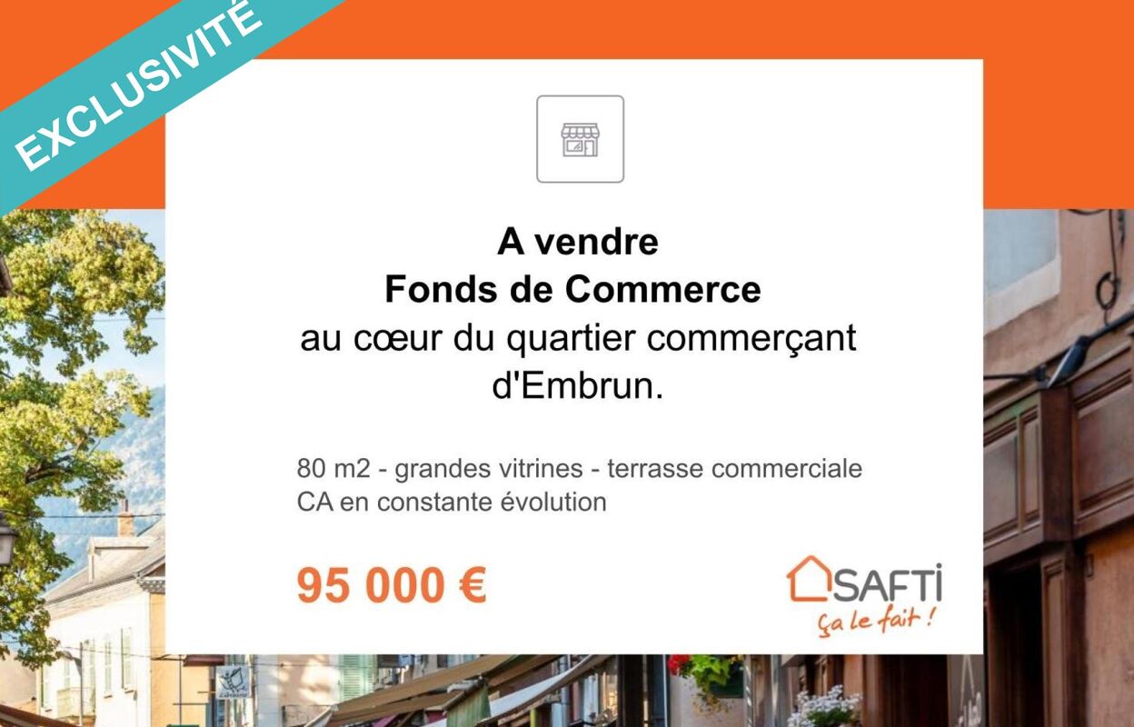 commerce 2 pièces 80 m2 à vendre à Embrun (05200)