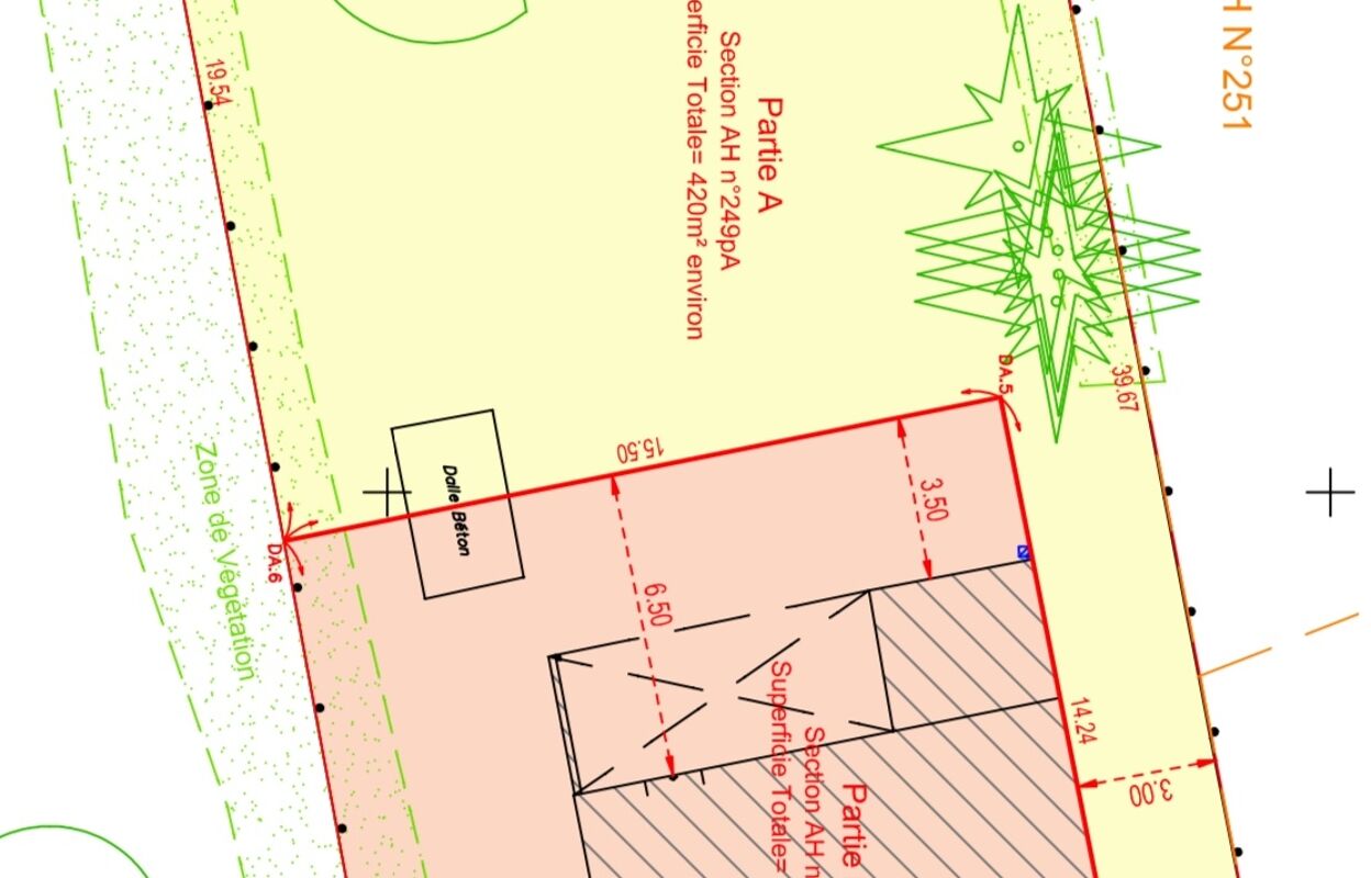 terrain  pièces 420 m2 à vendre à Melesse (35520)