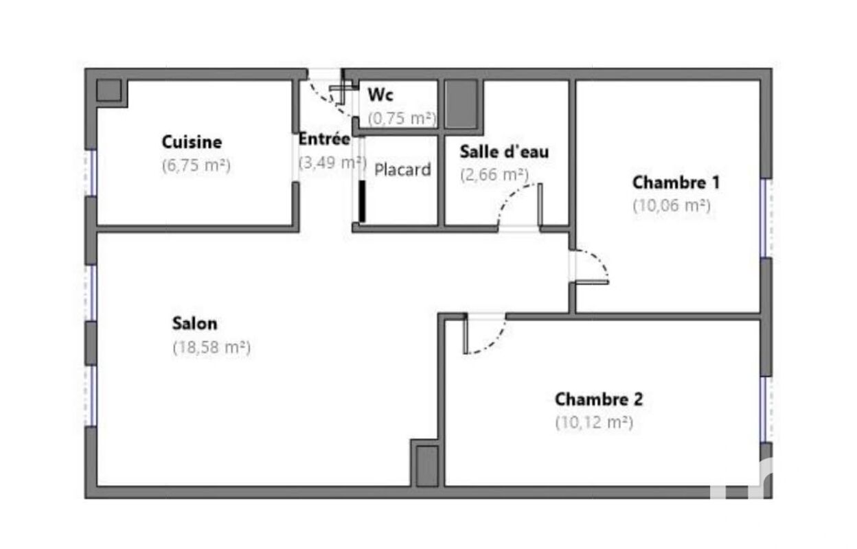 appartement 3 pièces 53 m2 à vendre à Créteil (94000)