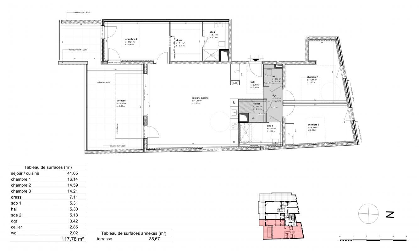 Appartement 4 pièces  à vendre Romans-sur-Isère 26100