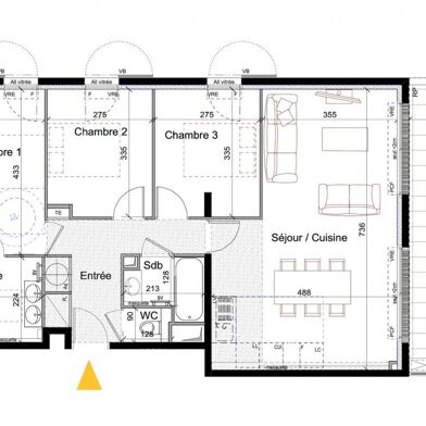 Appartement 4 pièces 937000 €