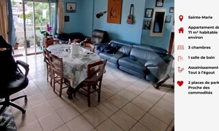 Appartement 4 Pièces 71 m² à vendre à Sainte-Marie (97438)