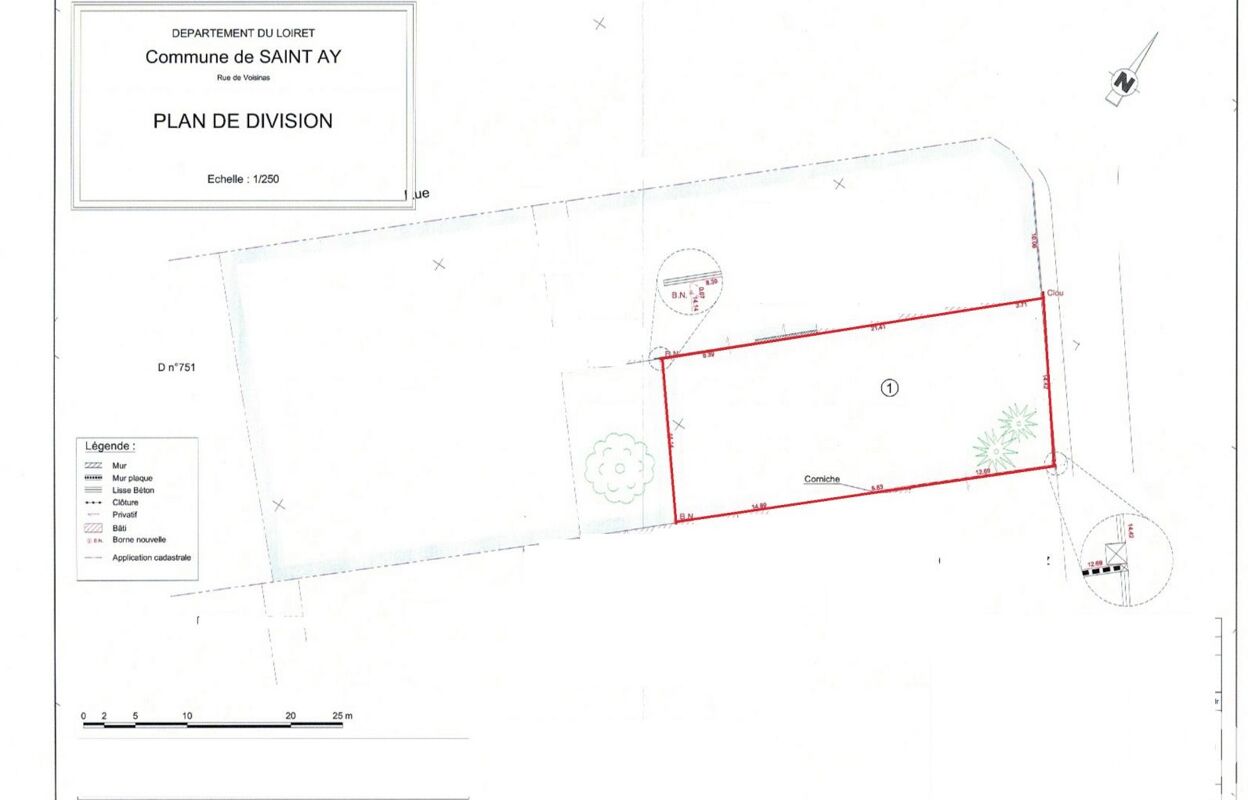 terrain  pièces 476 m2 à vendre à Saint-Ay (45130)