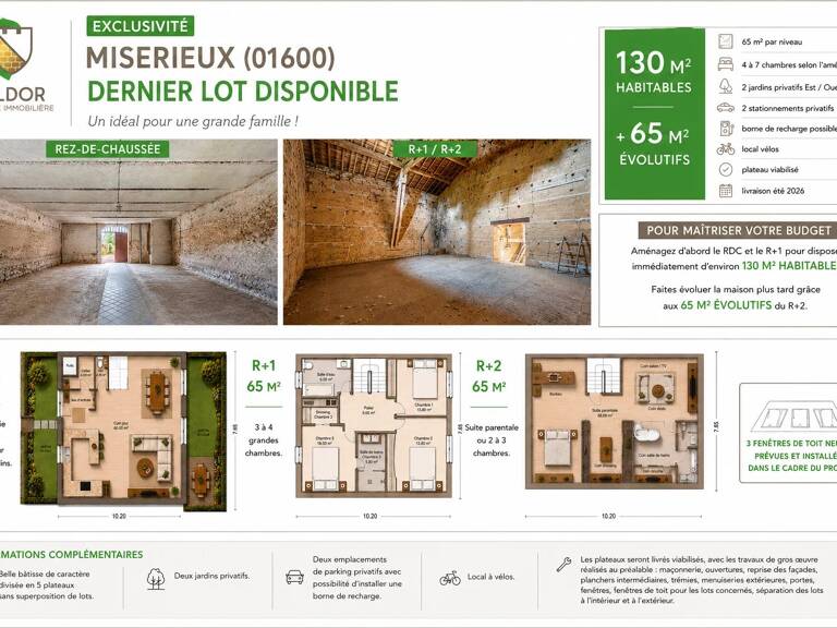 Plateau avec deux jardins privatifs dans une belle bâtisse réhabilitée — photo 1