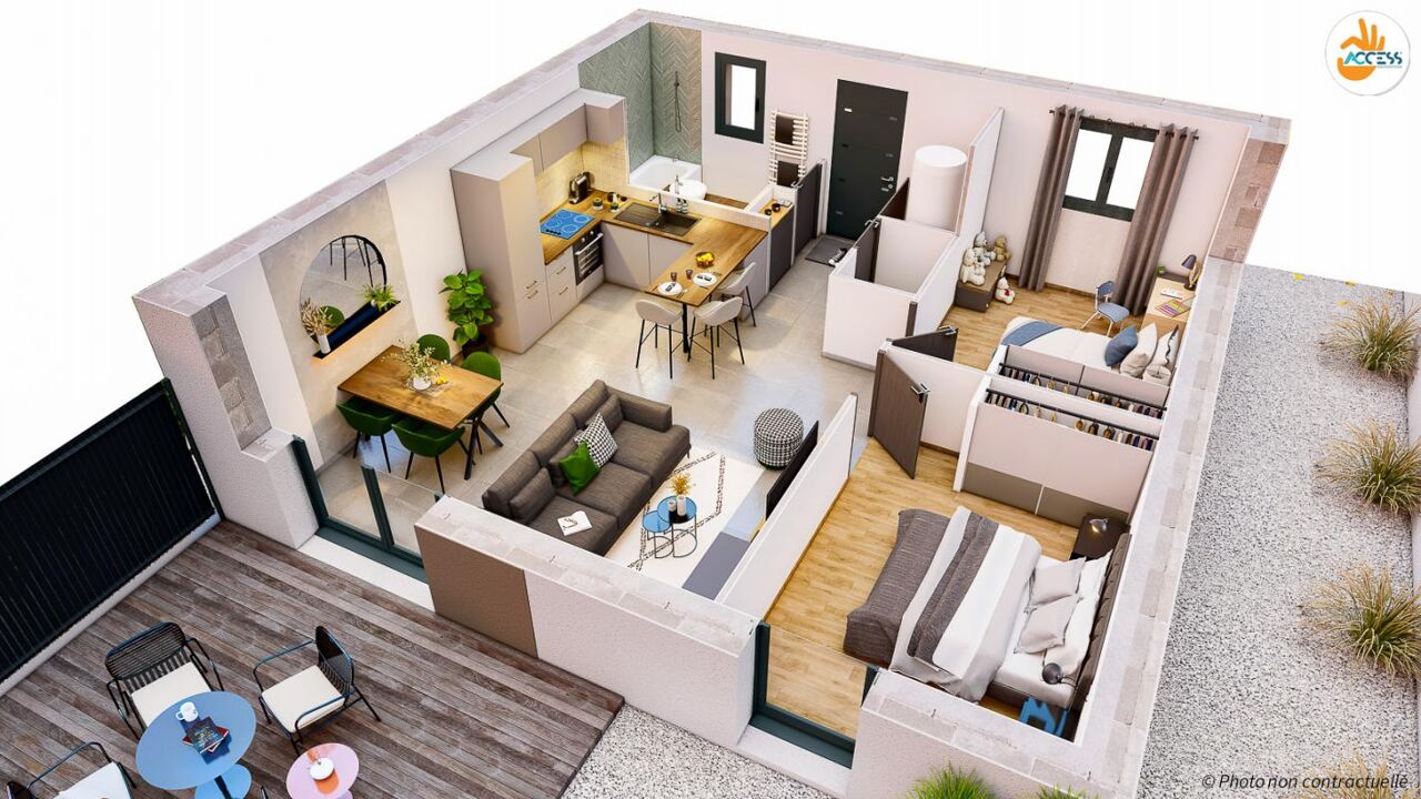 maison 4 pièces 51 m2 à vendre à Saint-Marc-le-Blanc (35460)