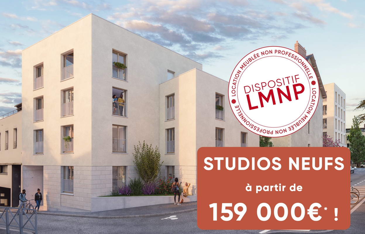 appartement neuf T1 pièces 16 à 25 m2 à vendre à Nantes (44000)