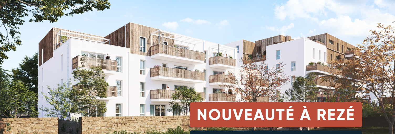 Appartement neuf T2 Pièce 37 à 44 m² à vendre à Rezé (44400)