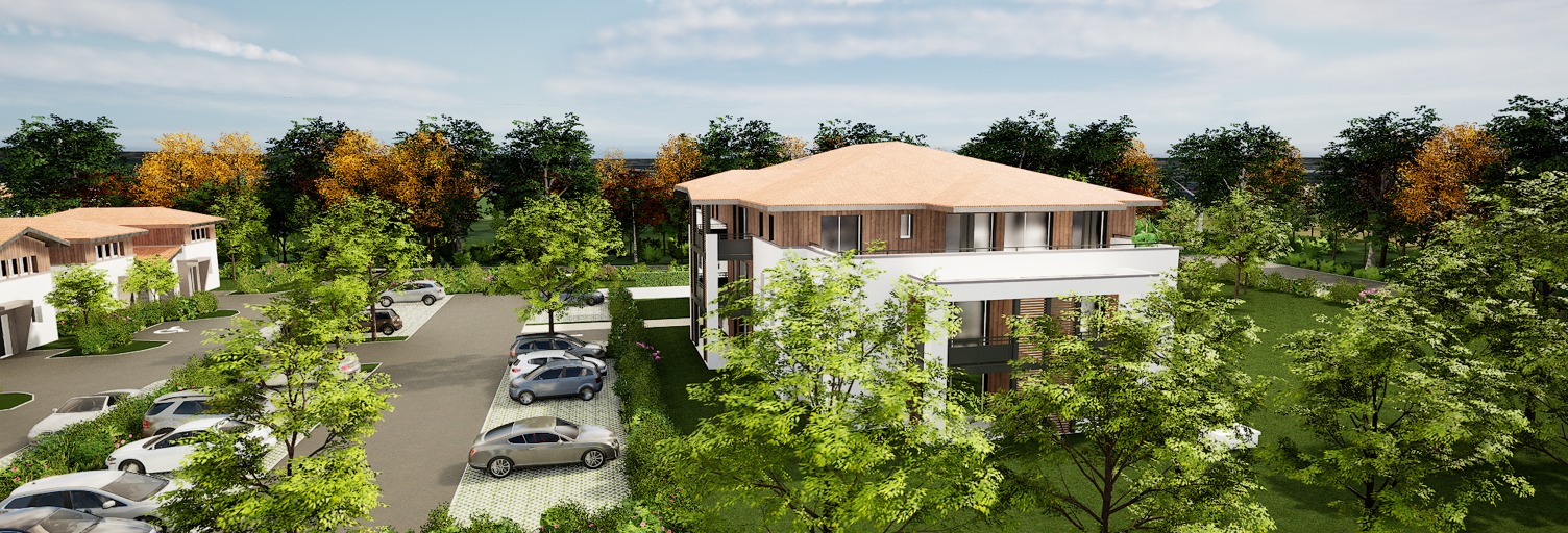 Appartement neuf T2, T3 Pièce 42 à 66 m² à vendre à Soustons (40140)