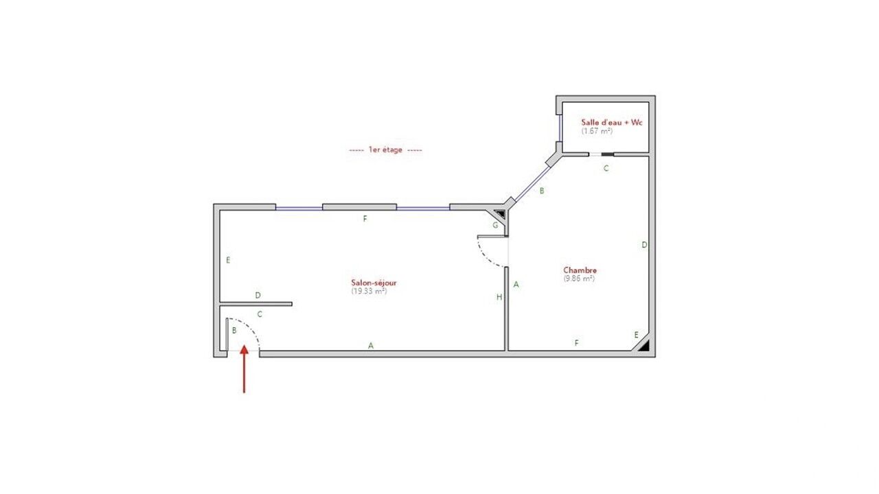 appartement 2 pièces 31 m2 à vendre à Paris 14 (75014)