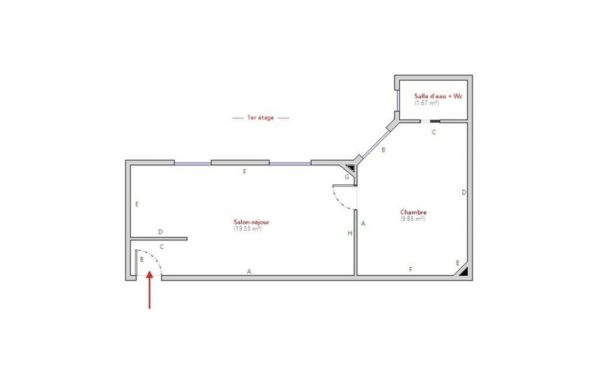 appartement 2 pièces 31 m2 à vendre à Paris 14 (75014)