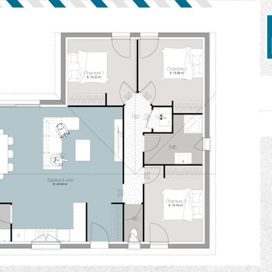 Maison à construire 4 pièces 90 m²