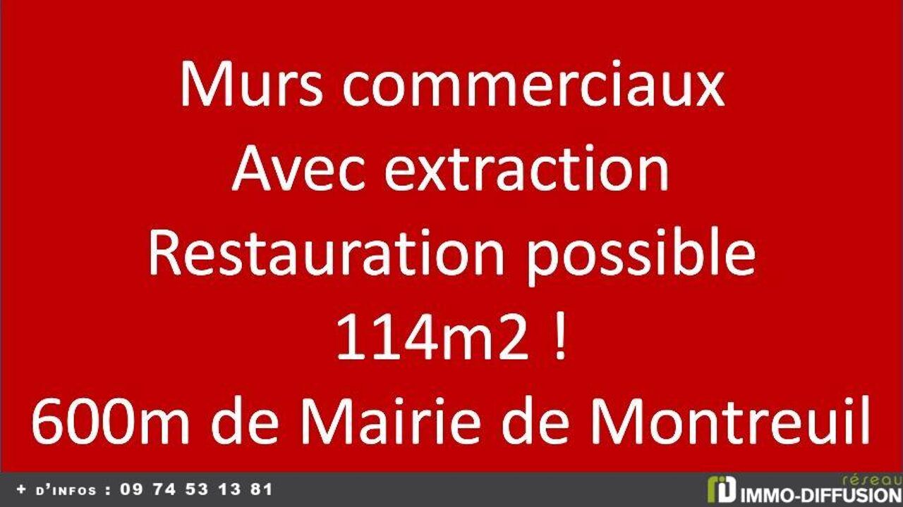 commerce 1 pièces 114 m2 à vendre à Montreuil (93100)