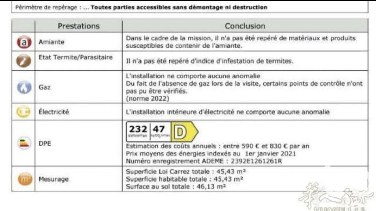 appartement 2 pièces 45 m2 à vendre à Asnières-sur-Seine (92600)