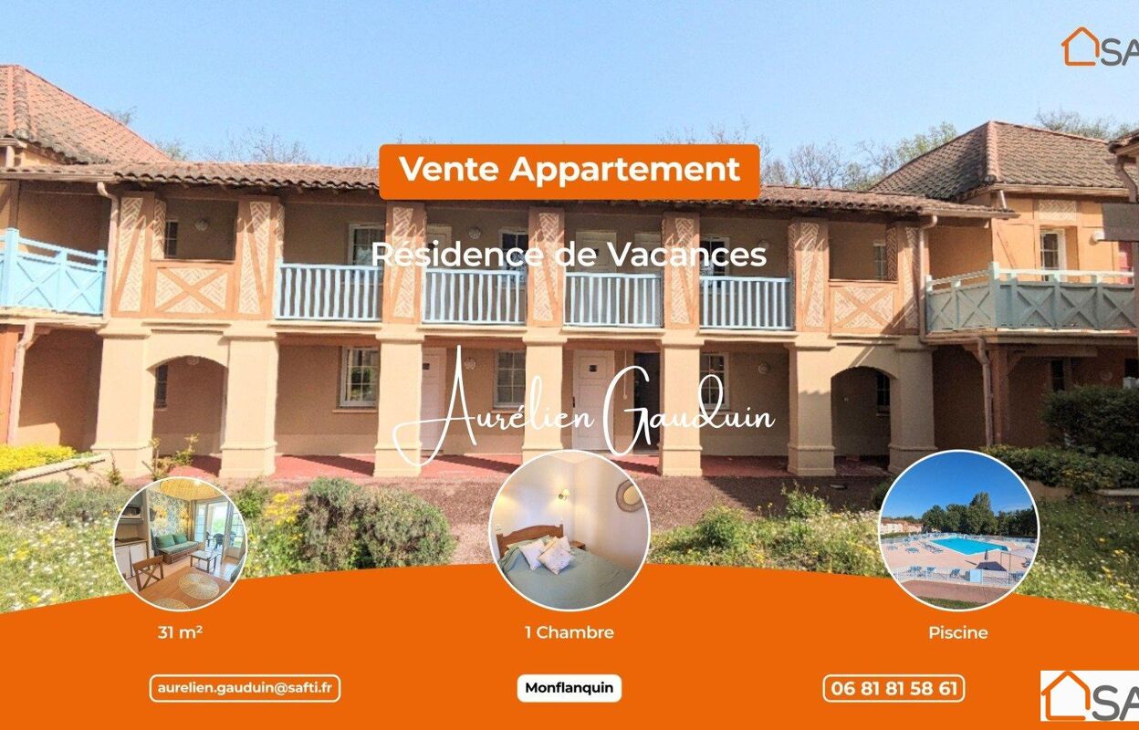 appartement 2 pièces 32 m2 à vendre à Monflanquin (47150)