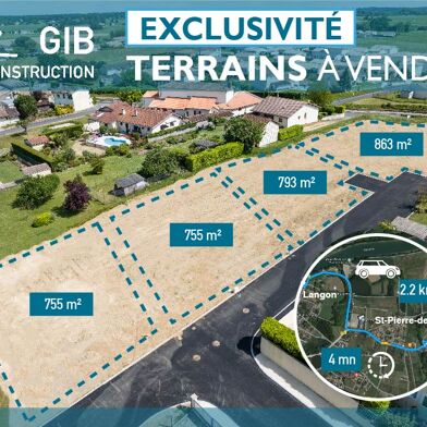 Terrain à construire 863 m²