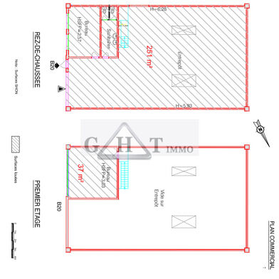 Local industriel 288 m²