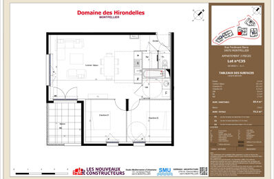 location appartement 1 073 € CC /mois à proximité de Castelnau-le-Lez (34170)