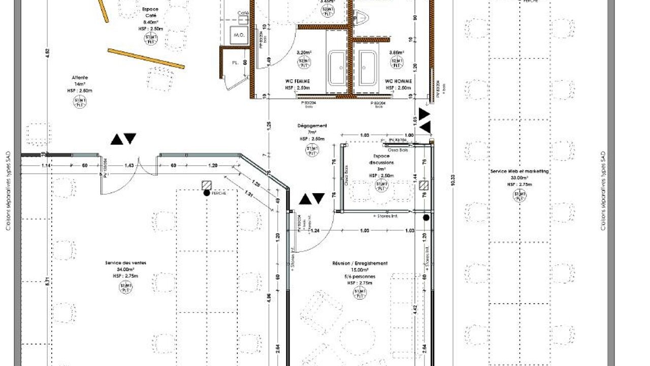 bureau  pièces 142 m2 à vendre à Lahonce (64990)