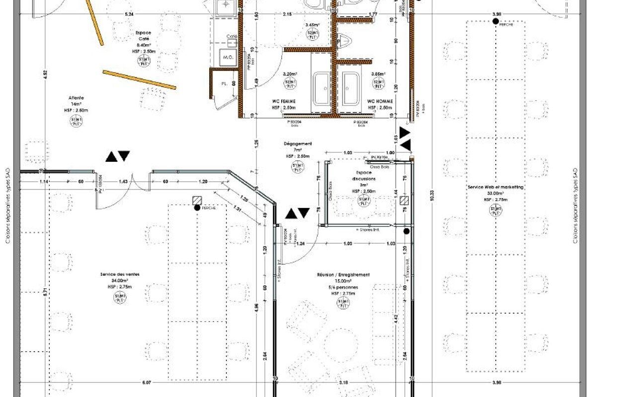 bureau  pièces 142 m2 à vendre à Lahonce (64990)