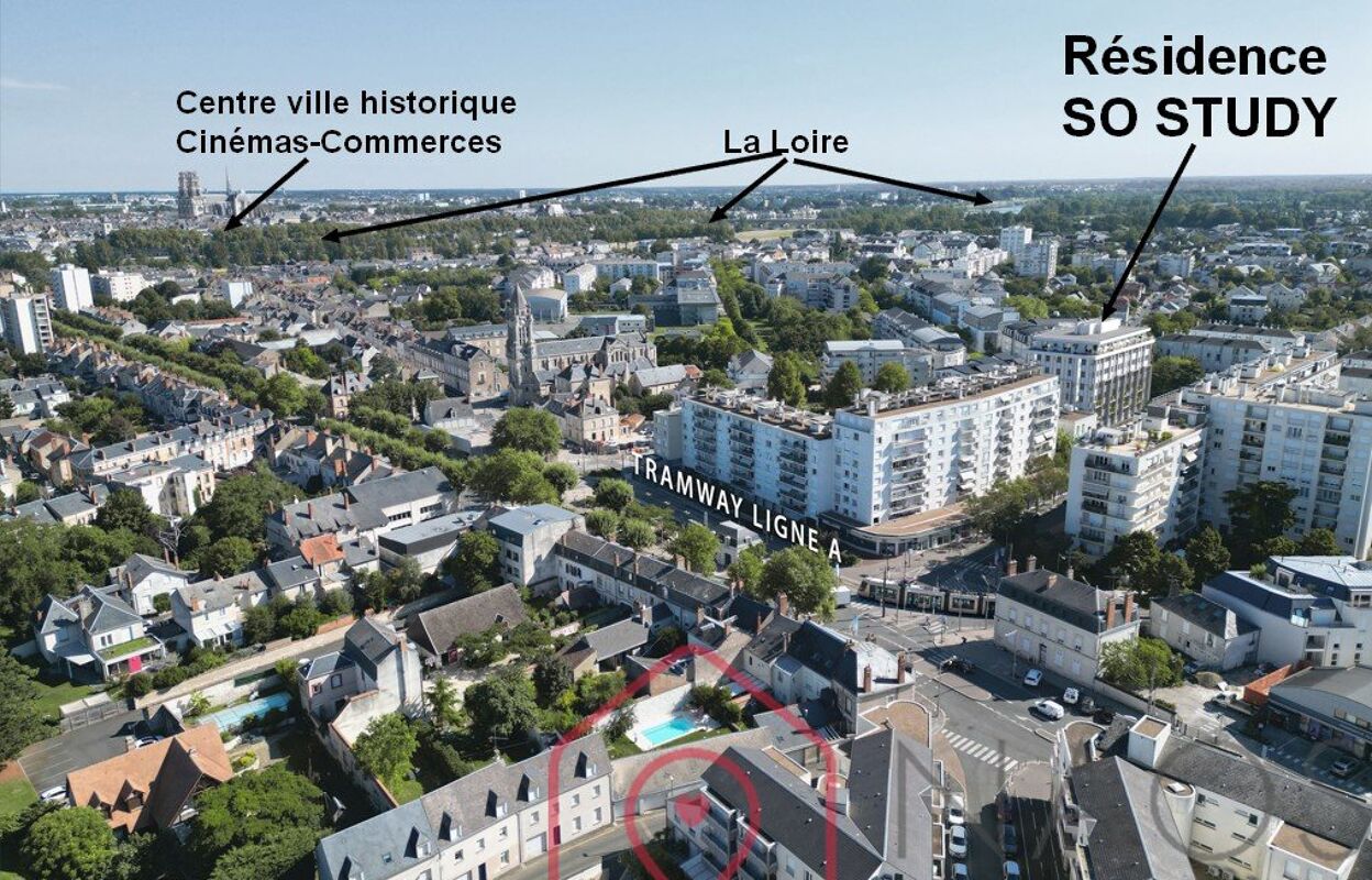 appartement 1 pièces 17 m2 à vendre à Orléans (45100)